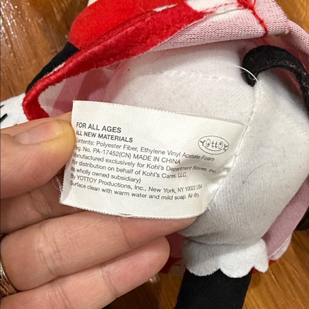 Disney Minnie Mouse Plush Toy - Red and Yellow - Picture 3 of 9